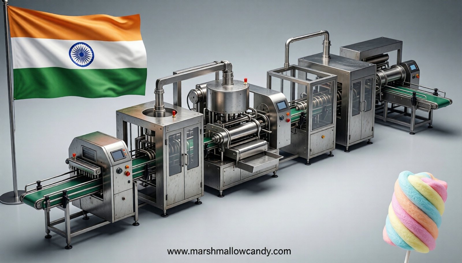 marshmallow production line in India