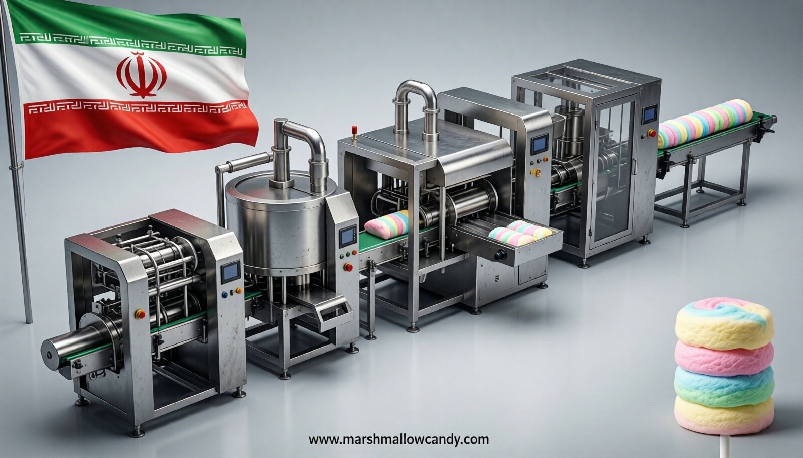marshmallow production line in Iran