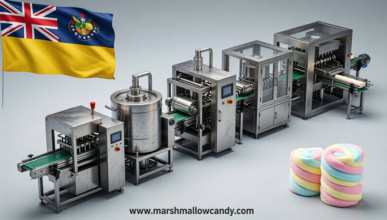 marshmallow production line in Guinea