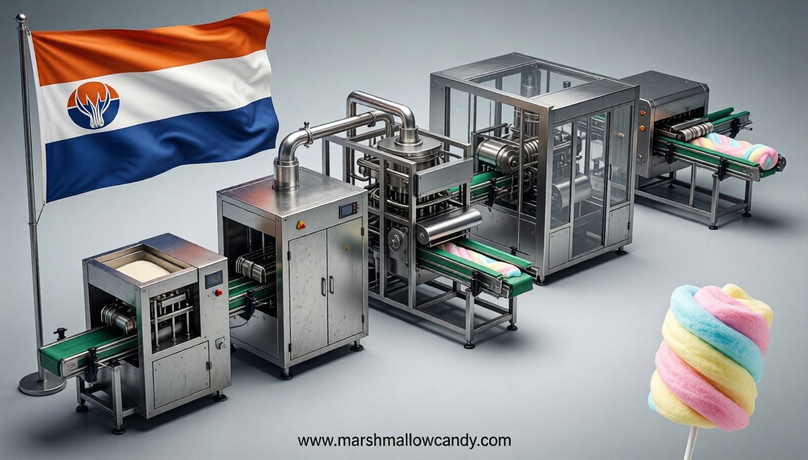 marshmallow production line in Niger
