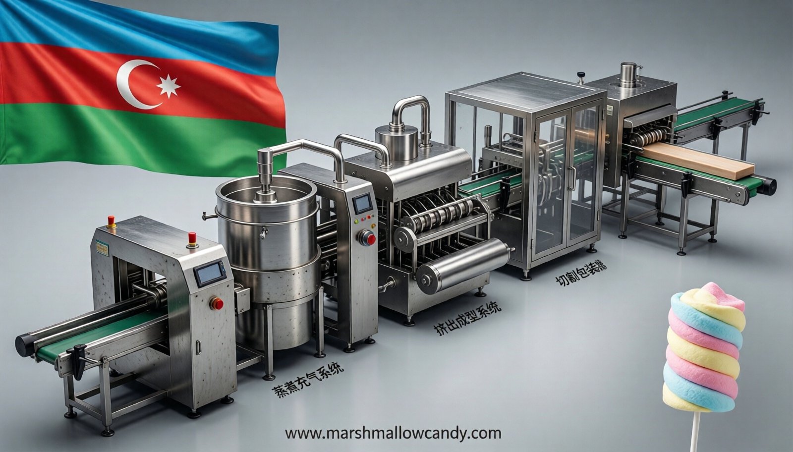 marshmallow production line in Azerbaijan