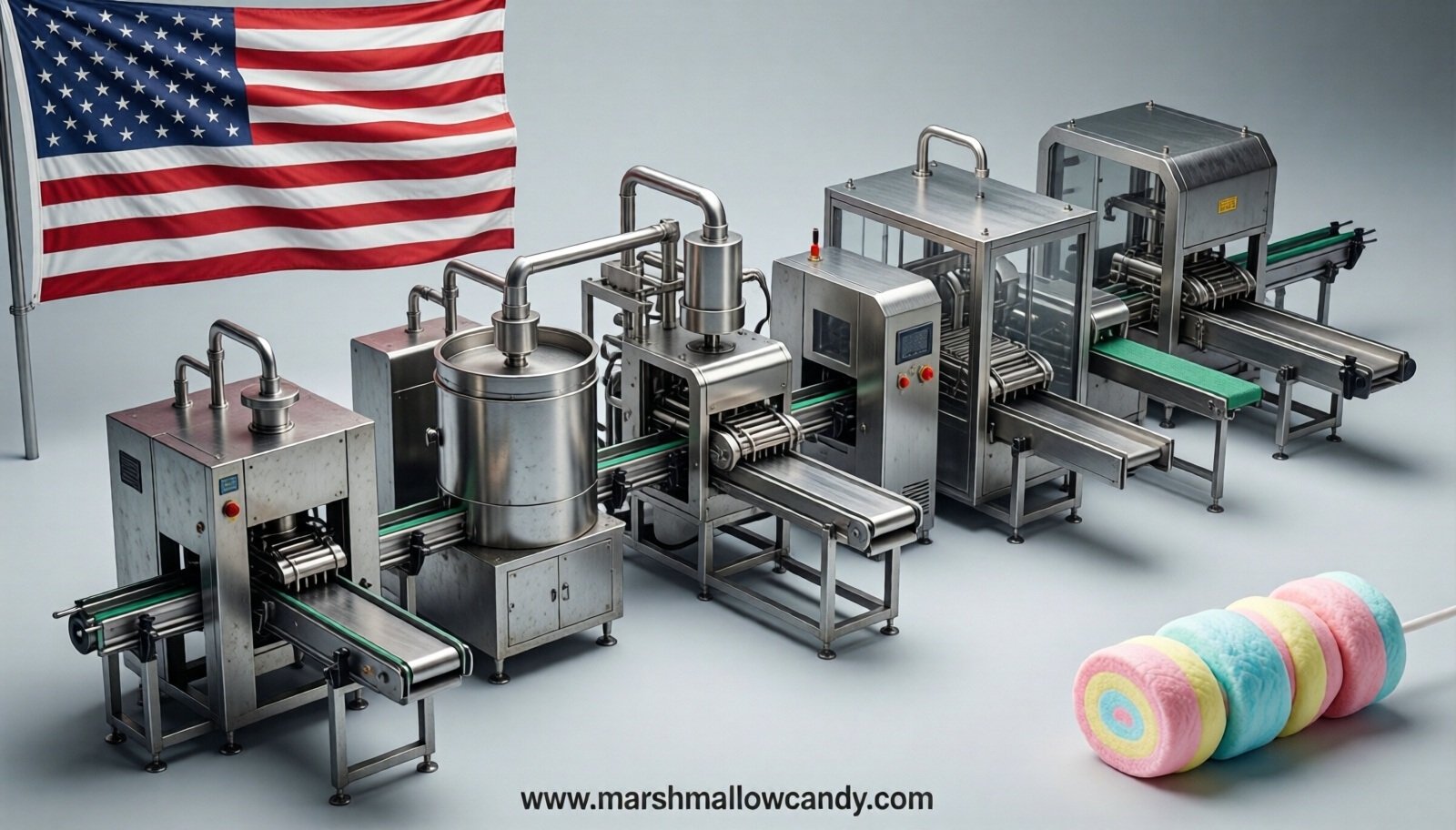 marshmallow production line in Jordan