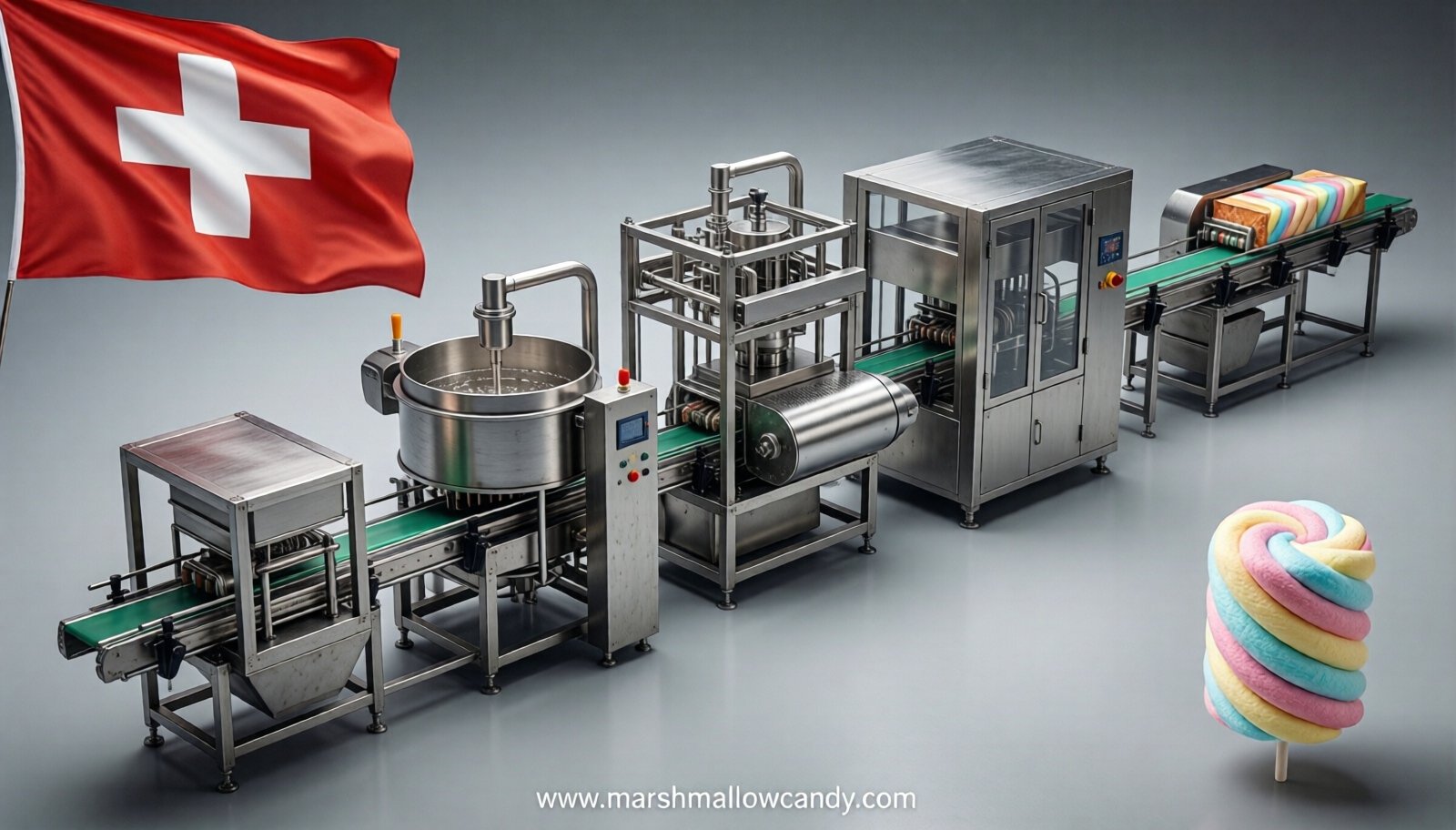 marshmallow production line in Switzerland marshmallow production line in Switzerland